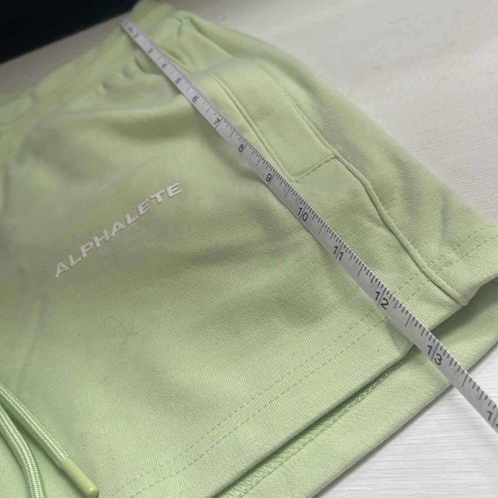 Alphalete Women's Essential Core Athletic Shorts GREEN - Picture 9 of 9